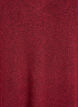 Gebreide jurk met lange mouwen en V-hals, Rood, Packshot image number 2