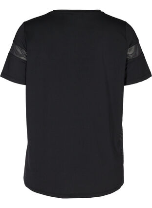 Trainings t-shirt met korte mouwen, Black, Packshot image number 1