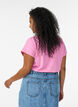 T-shirt met korte mouwen van katoenmix, Roze, Model image number 2