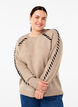 Gebreide blouse met stiksels, Desert T.Wh.Mel.Comb, Model image number 0