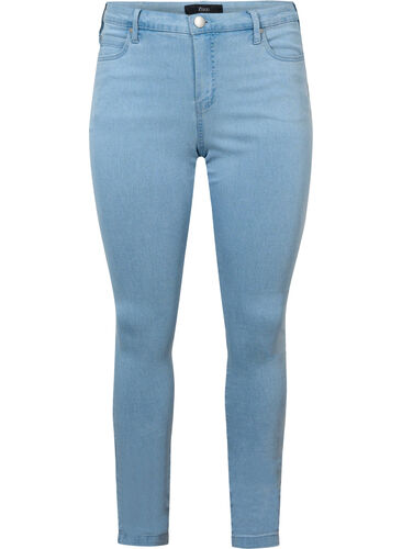 super slim fit Amy jeans met hoge taille, Ex Lgt Blue, Packshot image number 0
