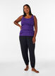 Top met kant, Paars, Model image number 1