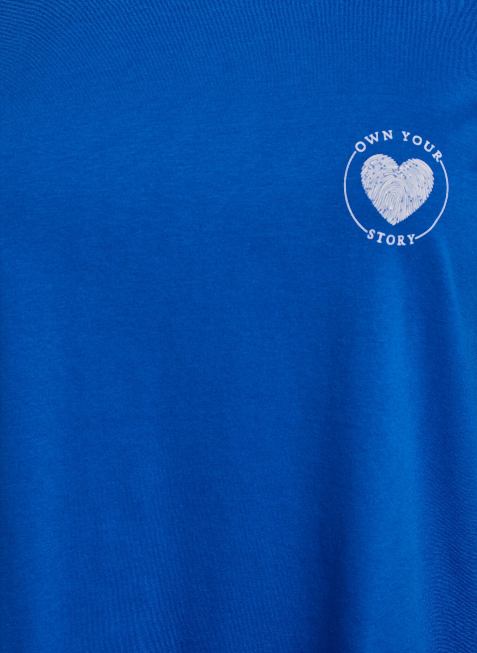 Zizzi FLASH - T-shirt met print, Blauw, Packshot image number 2