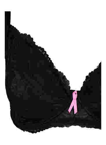 Support the breasts - beugelbeha met zakjes voor padding, Black, Packshot image number 2