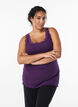Top met kanten afwerking, Paars, Model image number 0