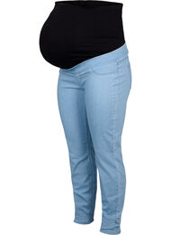 Zwangerschapsjeggings met achterzakken, Light blue, Packshot