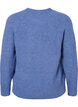 Gem&ecirc;leerde pullover met parelknopen, Coastal Fjord Mel., Packshot image number 1