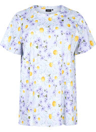 Oversized nacht t-shirt met print, Lavender Blue AOP