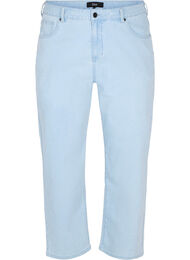 Straight jeans met enkellengte, Light blue denim