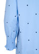Jurk met polka dots en lange mouwen, Blauw, Packshot image number 3