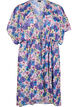 Strand kimono met print, Blauw, Packshot image number 0