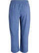 High-waist fleecetrousers met zakken, Blauw, Packshot image number 1