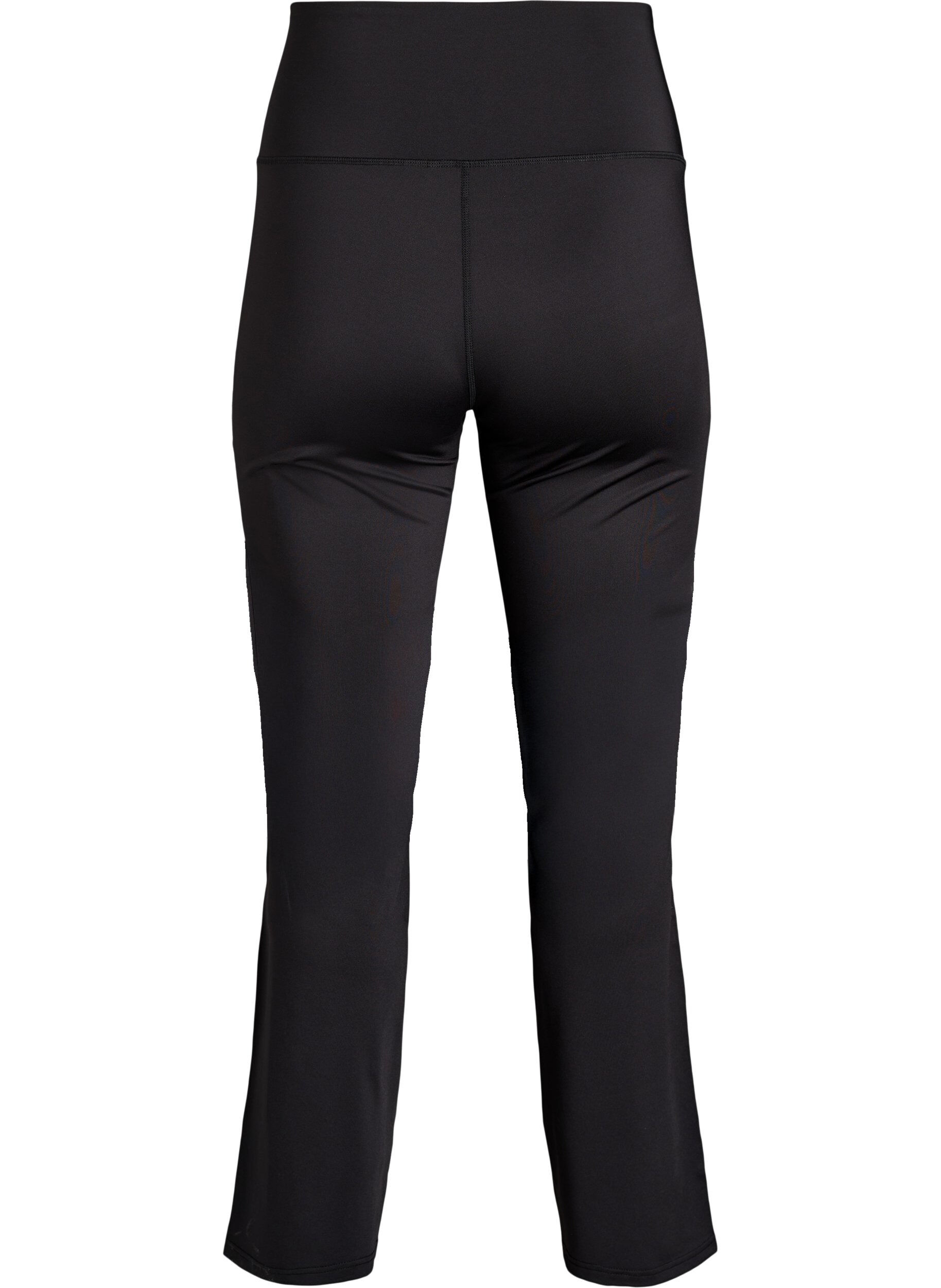 ZizziUitlopende trainingsbroek met hoge taille, Zwart, Packshot image number 1