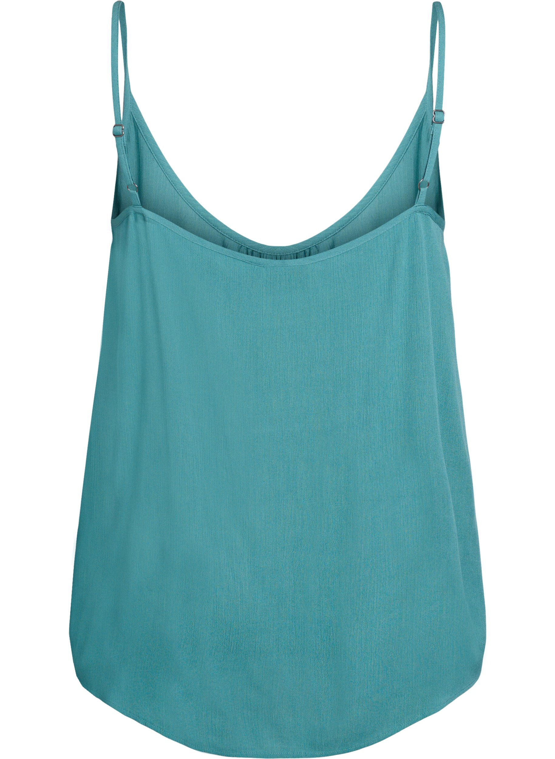 ZizziStrap top in viscose, Groen, Packshot image number 1