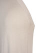 Lang gebreid vest in viscosemix, Beige, Packshot image number 2