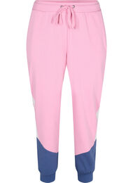 Sweatpants met colour block, C. Pink C. Blocking