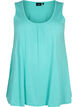 Top met a-vorm en ronde hals, Turquoise, Packshot image number 0