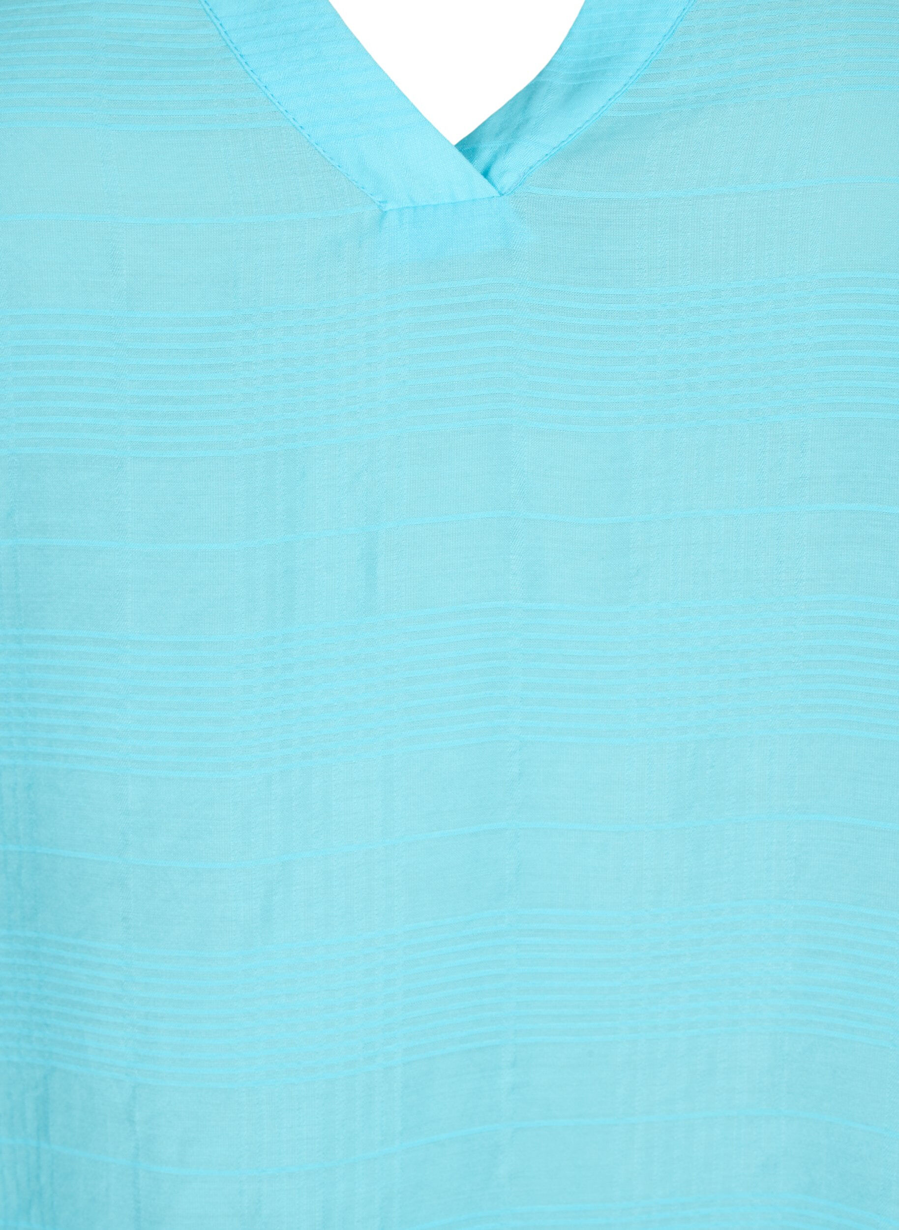 Zizzi Viscose top met structuur, Bachelor Button, Packshot image number 2