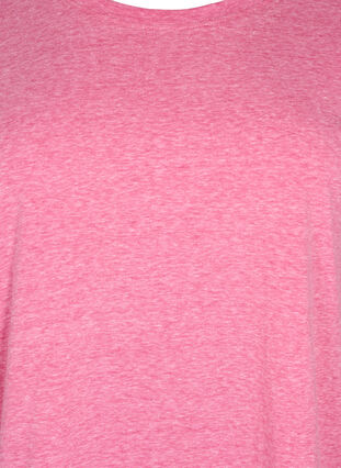 Gemêleerd T-shirt met korte mouwen, Beetroot Purple Mél, Packshot image number 2