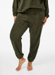Zachte teddy broek met elastische taille, Forest Night, Model image number 2