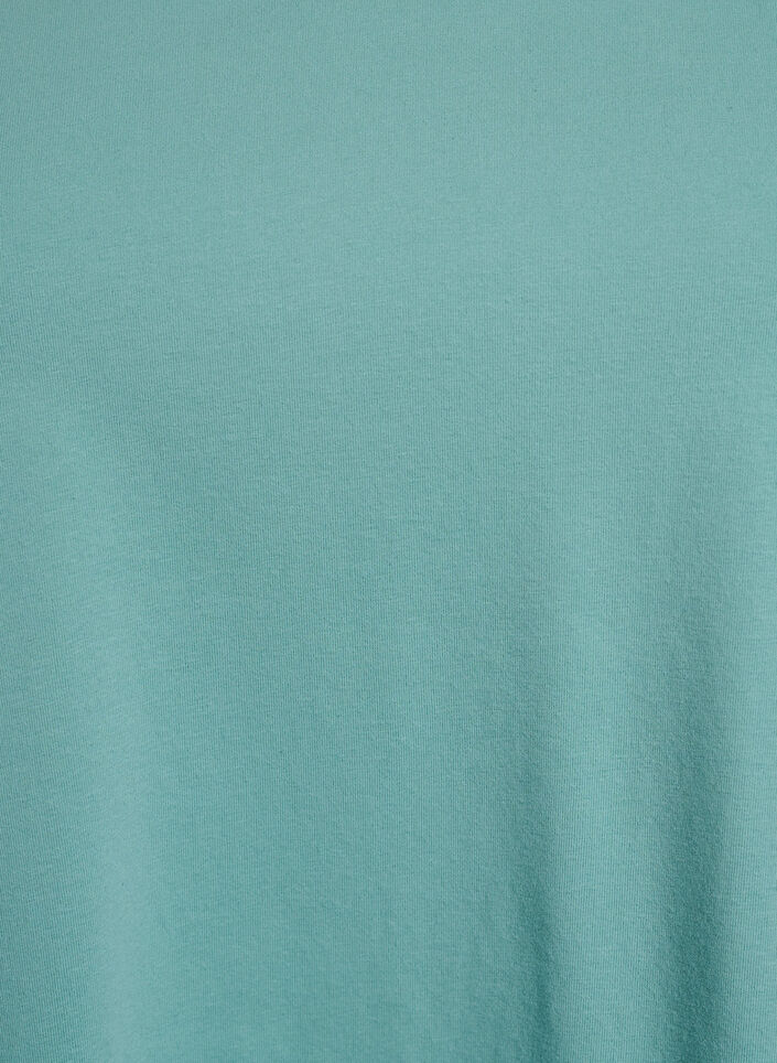 Effen basic katoenen T-shirt, Groen, Packshot image number 2