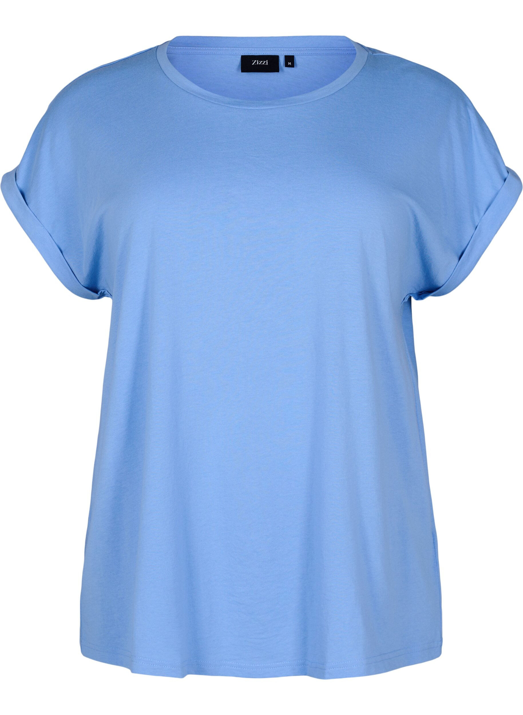 ZizziTweepack T-shirts met korte mouwen, Blauw, Packshot image number 2