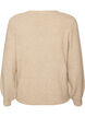 Vest met V-hals en ribstructuur, Beige, Packshot image number 1