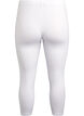 Basic 3/4 legging in viscose, Wit, Packshot image number 1