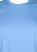 Basic katoenen T-shirt met ronde hals, Blauw, Packshot image number 2