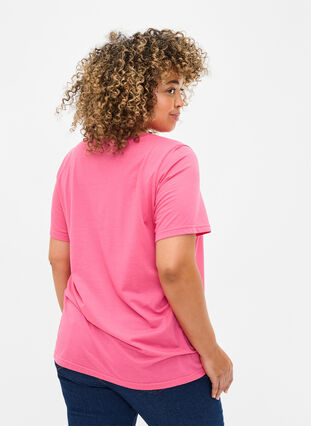 FLASH - T-shirt met motief, Hot Pink Amour, Model image number 1
