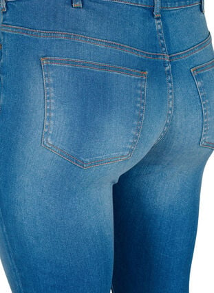 Destroyed super slanke Sanna jeans, Blue denim, Packshot image number 4