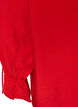 Viscose blouse met strikjes en ruches, Rood, Packshot image number 3