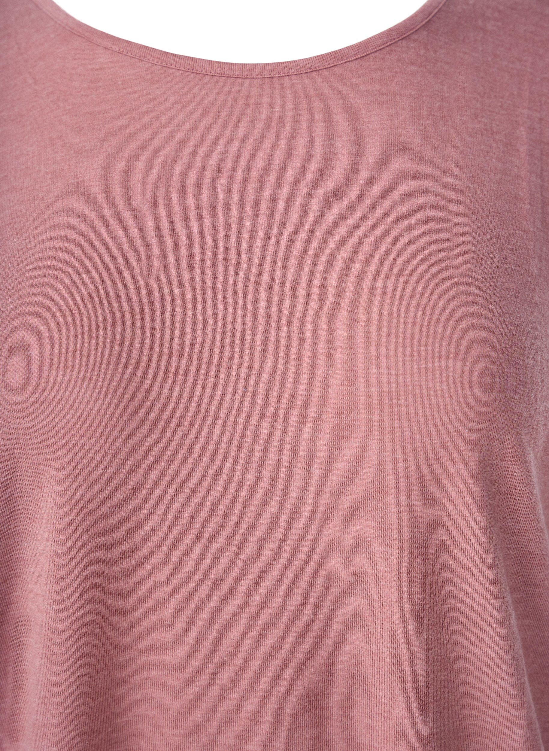 ZizziJersey blouse met 3/4 mouwen, Rood, Packshot image number 2