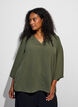 Blouse met 3/4 mouwen, Groen, Model image number 0