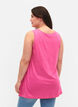Top met a-vorm en ronde hals, Shocking Pink, Model image number 1