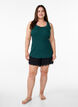 Top met kanten rand, Groen, Model image number 1