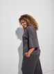 A-lijn jersey blouse met mouwen tot de elleboog, Grijs, Model image number 2