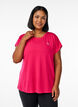 Effen sportshirt, Roze, Model image number 0