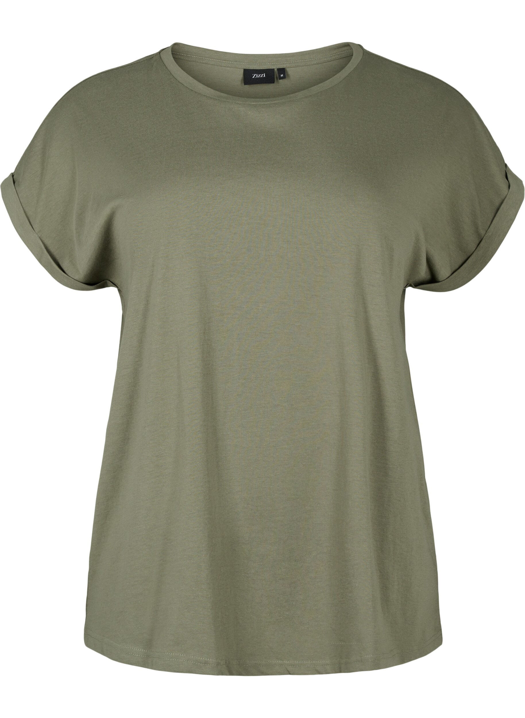 Zizzi2-pack T-shirts met korte mouwen, Groen, Packshot image number 2