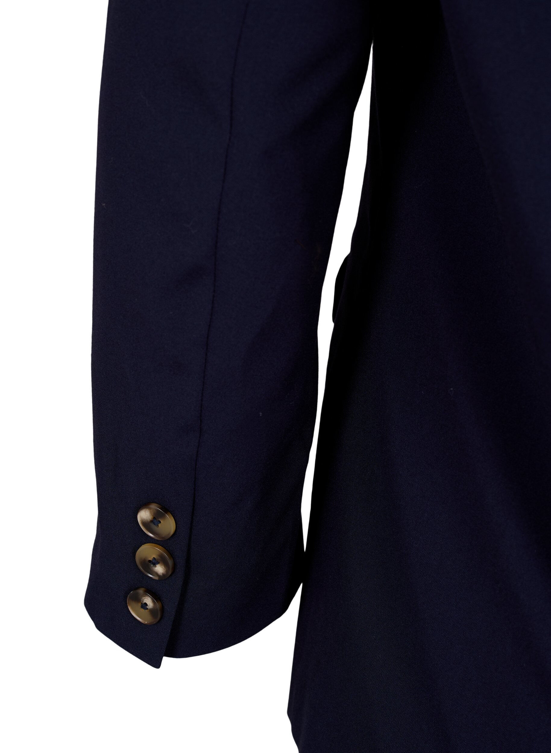 Zizzi Klassieke blazer met knoopsluiting, Night Sky, Packshot image number 3