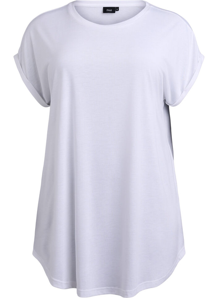 Nachthemd met korte mouwen en tekstprint, , Packshot image number 0