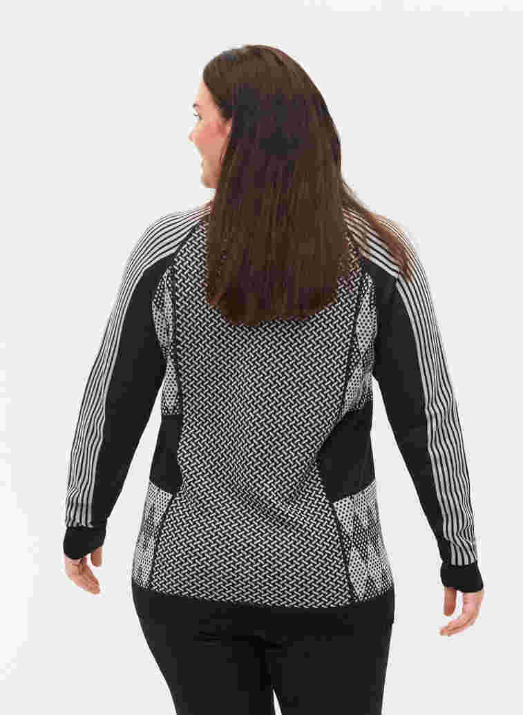 Gedessineerd ski onderhemd met wol, Medium Grey Comb, Model