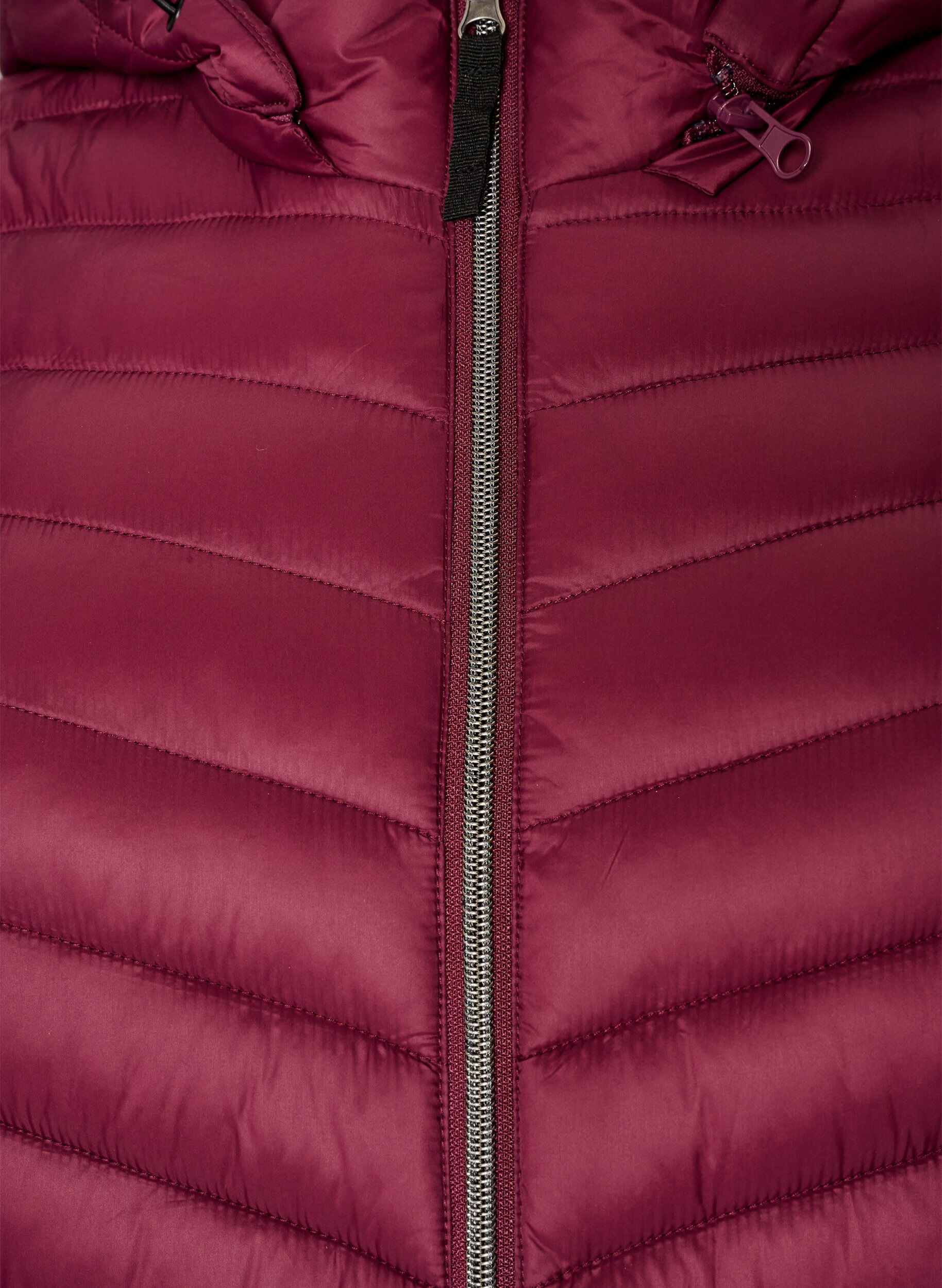 ZizziLichtgewicht jas met zakken en afneembare capuchon, Rood, Packshot image number 2