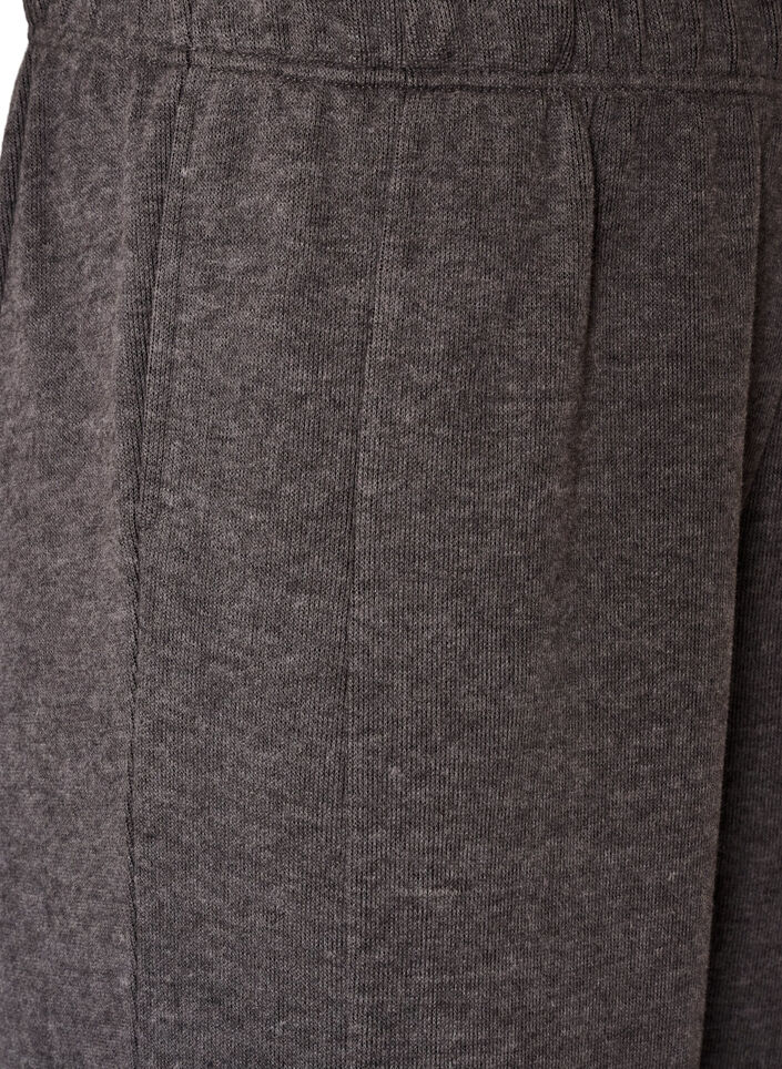 Jerseybroek met een barrel fit en hoge taille, Grijs, Packshot image number 2