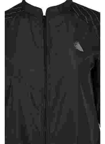 Sportjack met reflecterende opdruk, Black w- ReflexPrint, Packshot image number 2