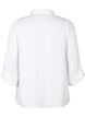Shirt in viscose met ton-sur-ton patroon, Bright White, Packshot image number 1