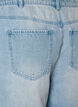 High-waisted denim shorts, Blauw, Packshot image number 3