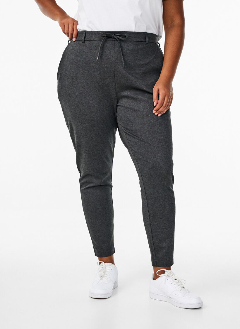 Cropped Maddison broek, Grijs, Model image number 2