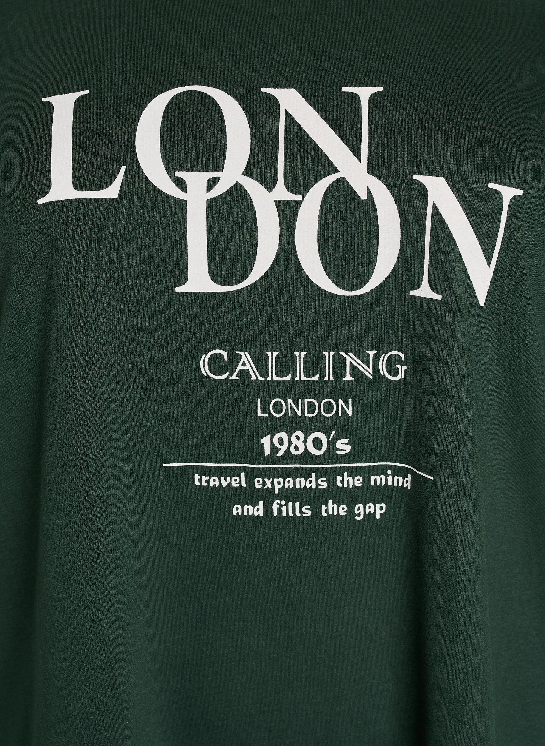 Zizzi FLASH - T-shirt met print, Groen, Packshot image number 2