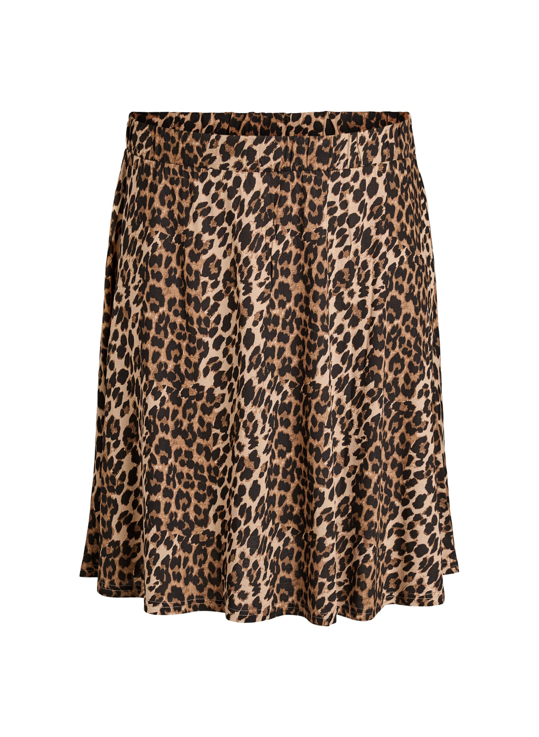 Zizzi2-pack skaterrokken in viscose, Zwart, Packshot image number 2